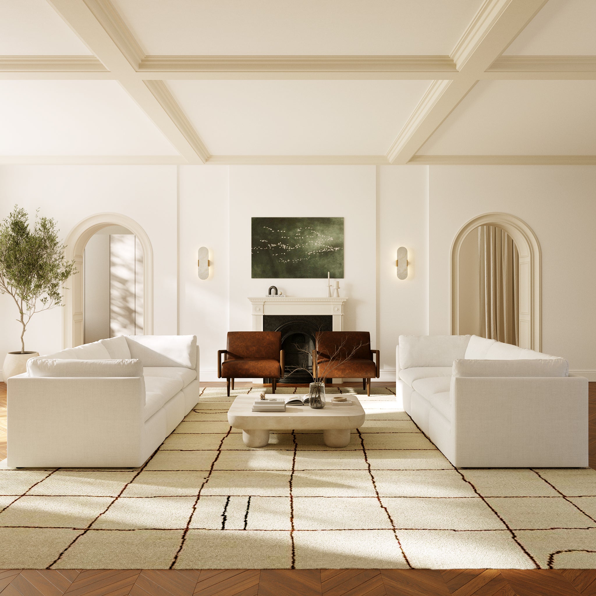 3-Seat Davos Modular Sofa - Modern Sectional Sofa for Living Room, Lounge & Office - Comfortable & Stylish Home Furniture
