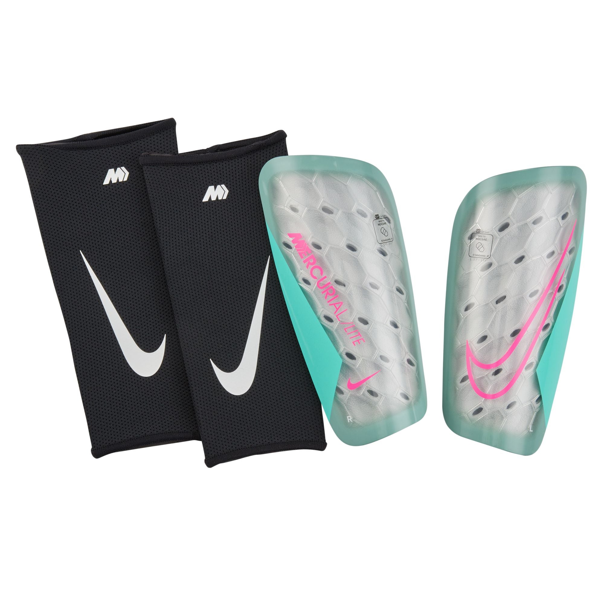 Nike Mercurial Lite Soccer Shin Guards - Lightweight & Breathable Shin Protection for Soccer Players - Perfect for Training & Matches