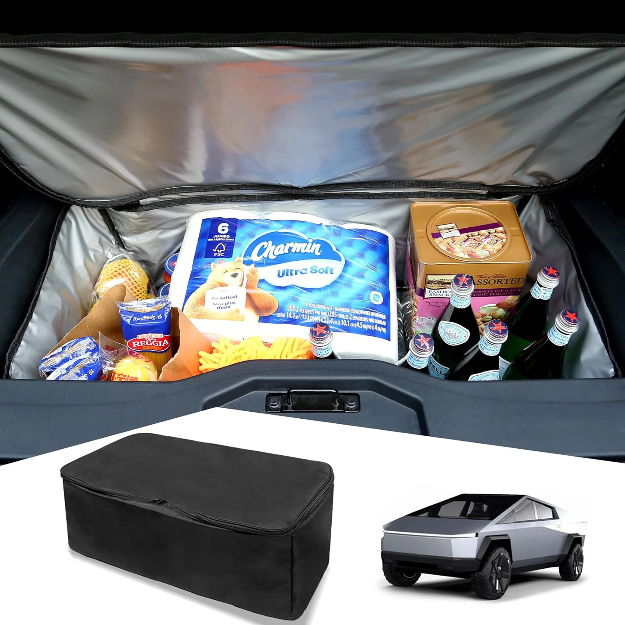 Tesla Cybertruck Rear Bed Lower Insulation Cooler Bag - Portable Cooler for Camping, Picnics & Outdoor Adventures