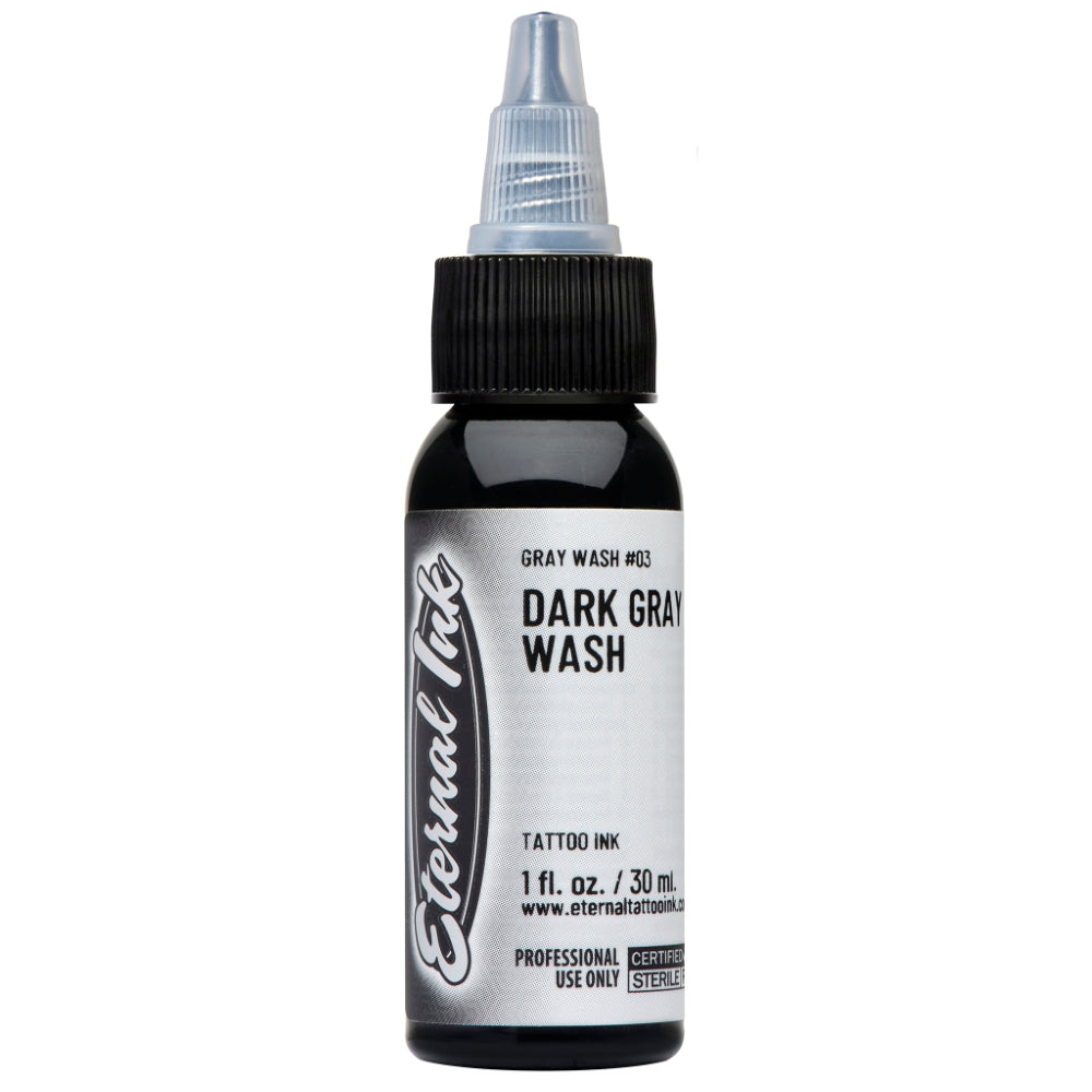 Eternal Ink Eternal Gray Wash Set - Professional Tattoo Ink for Artists | Perfect for Realistic Shading & Tattoo Art | Studio & Home Use