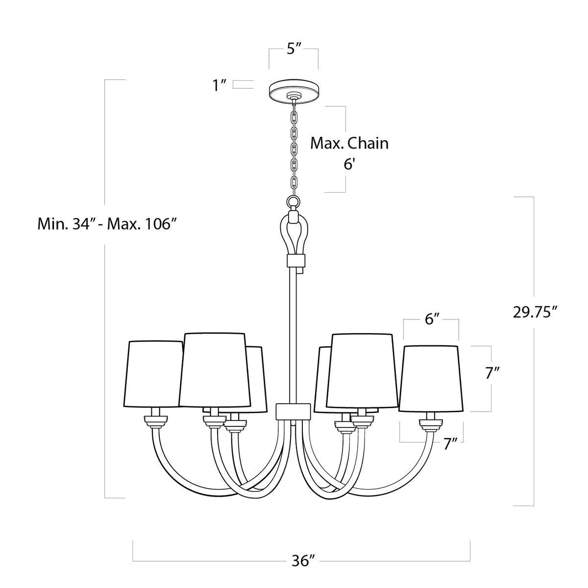 Bimini Small Chandelier - Elegant Mini Ceiling Light Fixture for Bedroom, Dining Room, or Entryway Decor