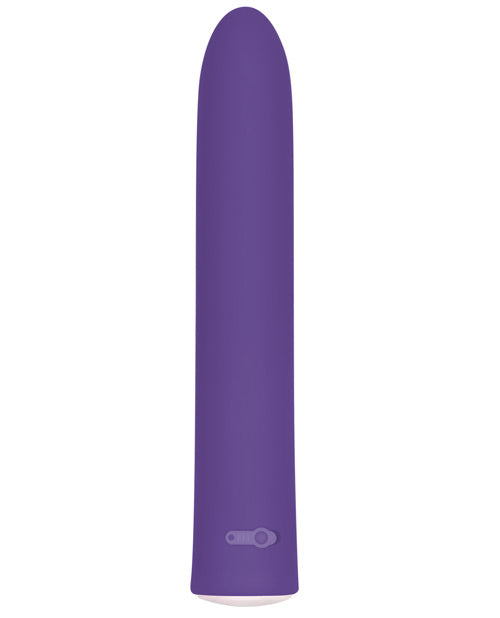 7 Function Rechargeable Slim Vibrator - Purple | Waterproof & Quiet Personal Massager for Women | Perfect for Solo Play & Couples Intimacy