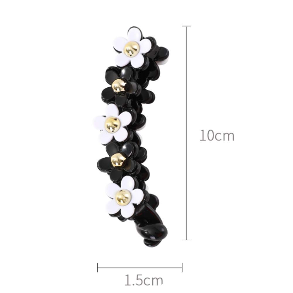 2 Pack MXXiiv Banana Hair Clips - French Fishtail Design Hair Styling Accessories for Women & Girls | Perfect for Ponytails, Braids & Everyday Hairstyles