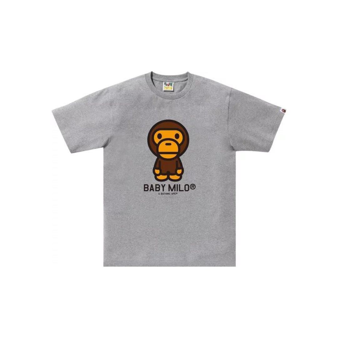 BAPE Big Baby Milo Graphic T-Shirt 'Grey' - Limited Edition 2018 Streetwear for Men | Casual Wear, Hip Hop Fashion, Urban Style