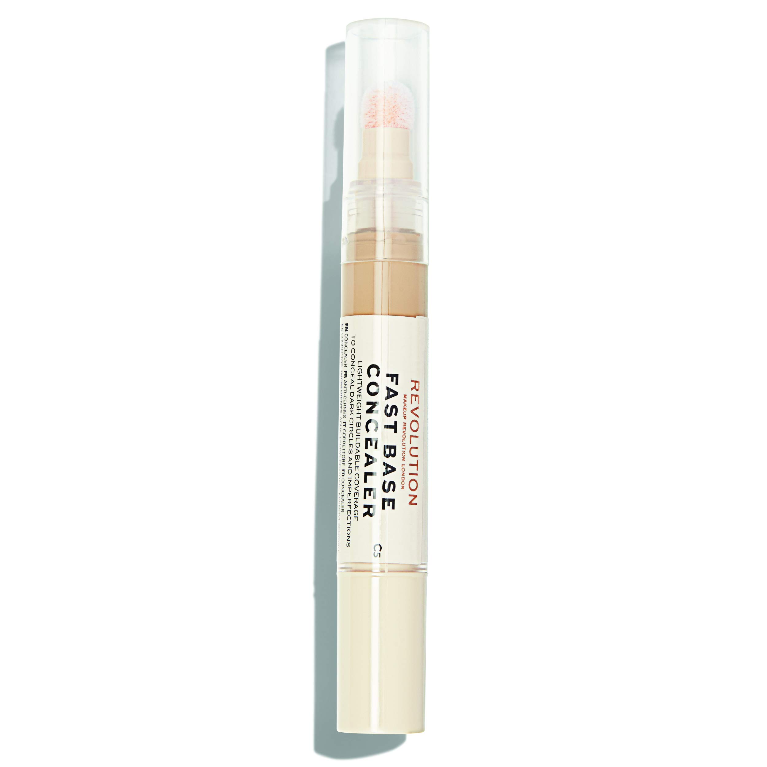 Makeup Revolution Fast Base Concealer Stick C5 - Full Coverage for Face & Under Eye