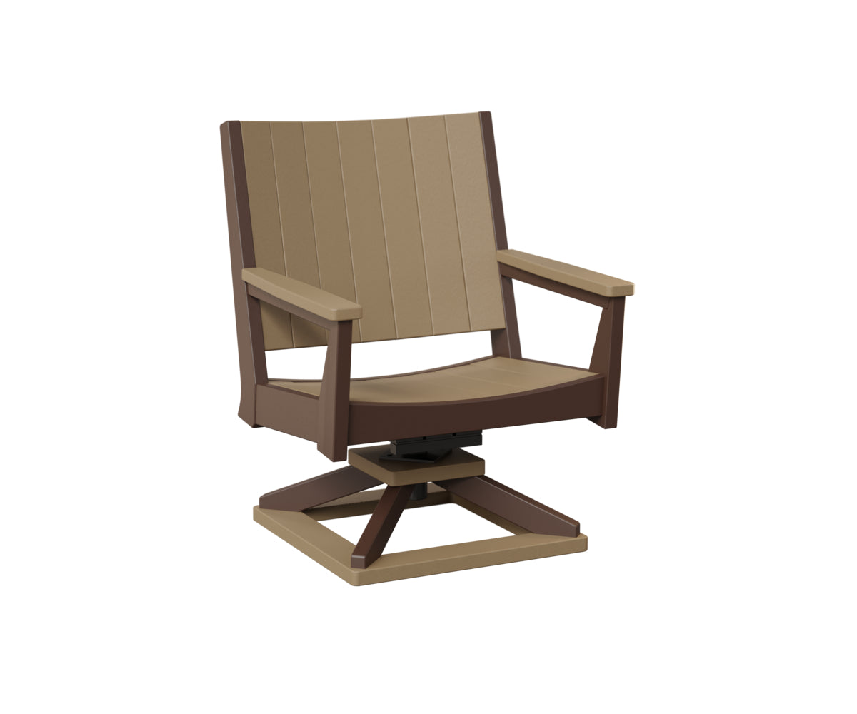 Berlin Gardens Mayhew Chat Swivel Rocker - Outdoor Patio Conversation Chair with Comfortable Cushions for Porch, Deck, or Garden Relaxation