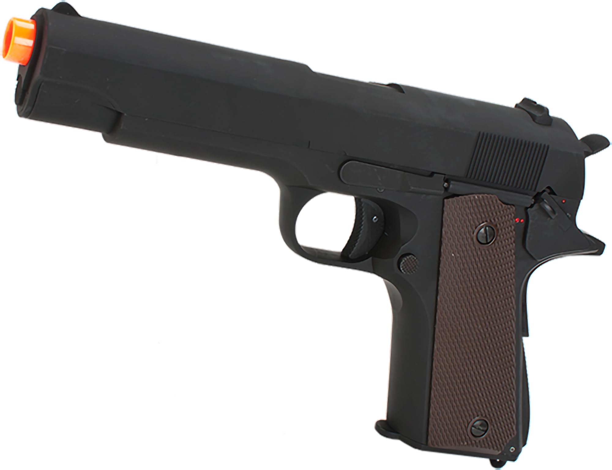 CYMA Tokyo Marui AEP Inspired Heavyweight Metal Gearbox Electric Airsoft 1911 Pistol - Realistic Training & Competitive Airsoft Games (Model: 50256)