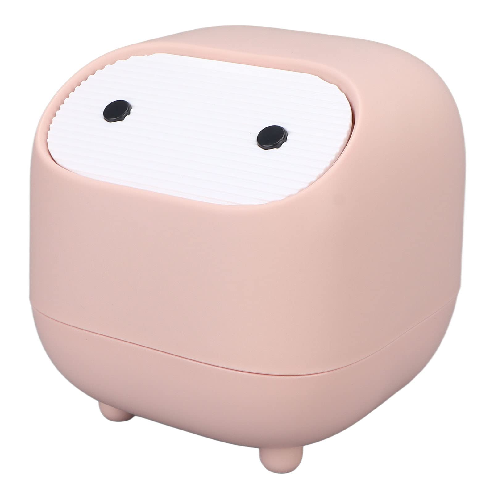BTIHCEUOT Mini Trash Can - Professional Safe Small Desk Garbage Bin for Home, Office, Dorm | Compact & Stylish Waste Basket for Workspace, Study, Bedroom