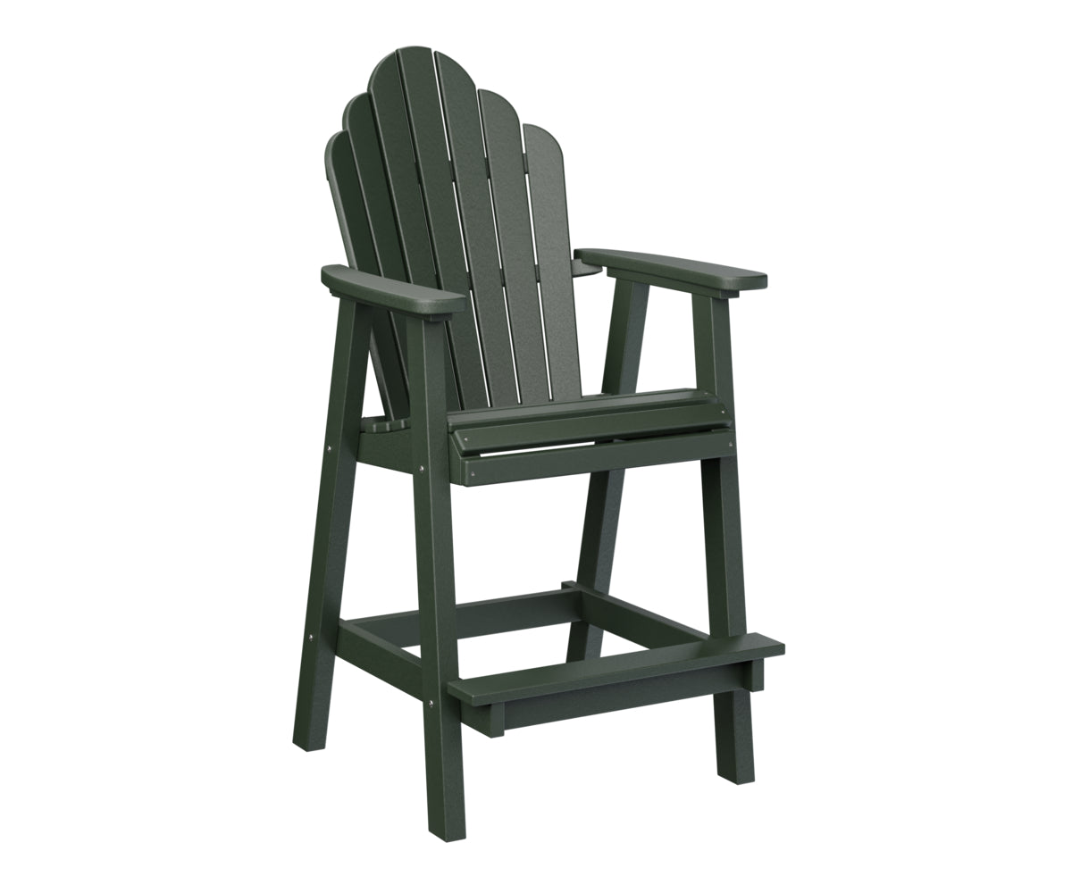 Berlin Gardens Cozi Back Bar Chair - Comfortable Counter Height Stool for Kitchen, Bar & Outdoor Use - Perfect for Dining, Entertaining & Relaxing