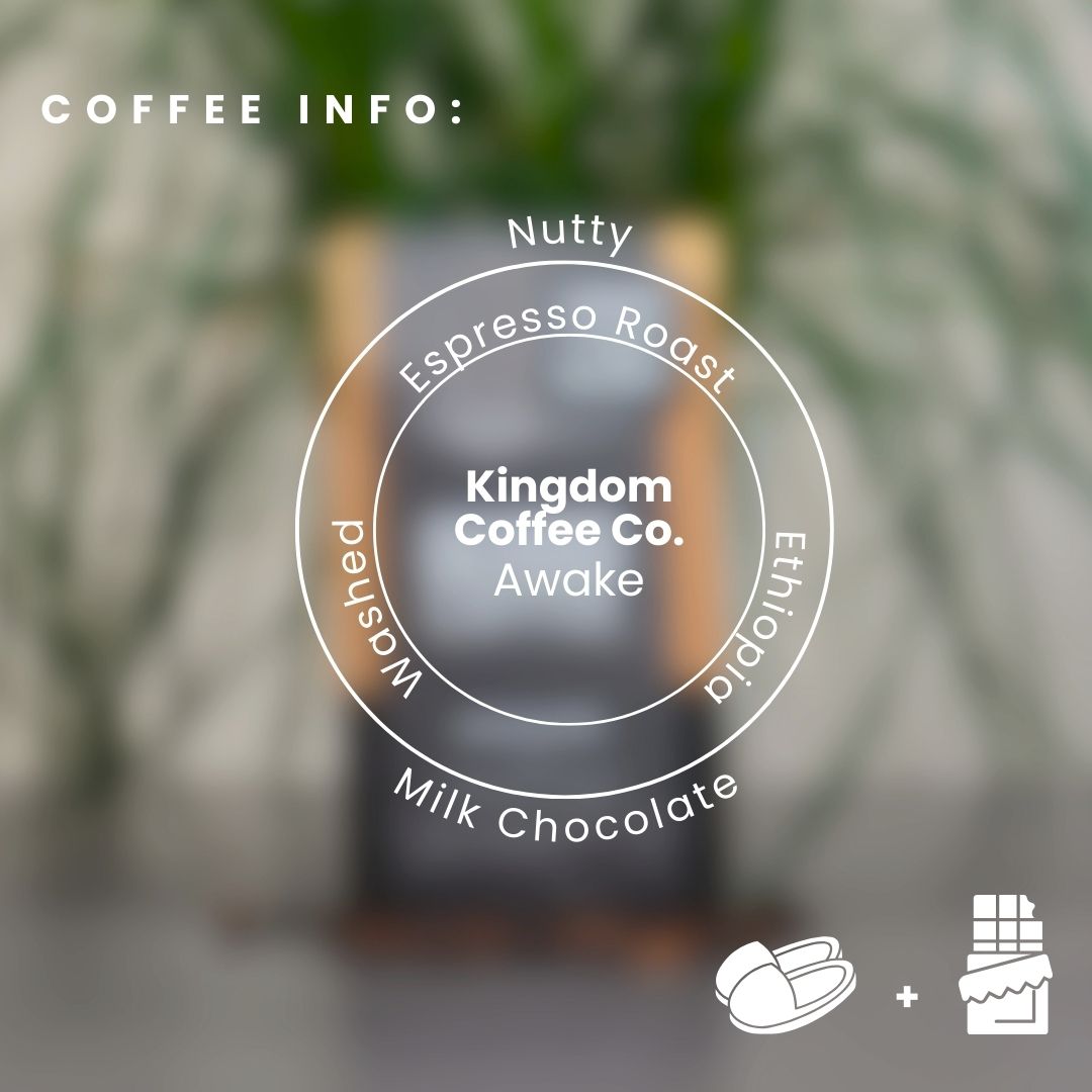 Premium Kingdom Coffee Awake Arabica Coffee Beans - Fresh Roasted, Rich Flavor for Home Brewing, Office & Gifting - Perfect for Drip, French Press & Espresso Machines