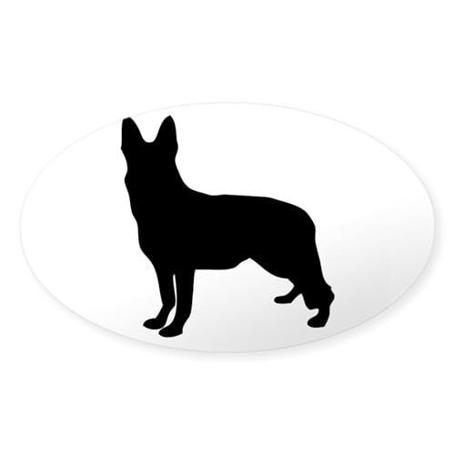 Clear - German Shepherd Silhouette Sticker