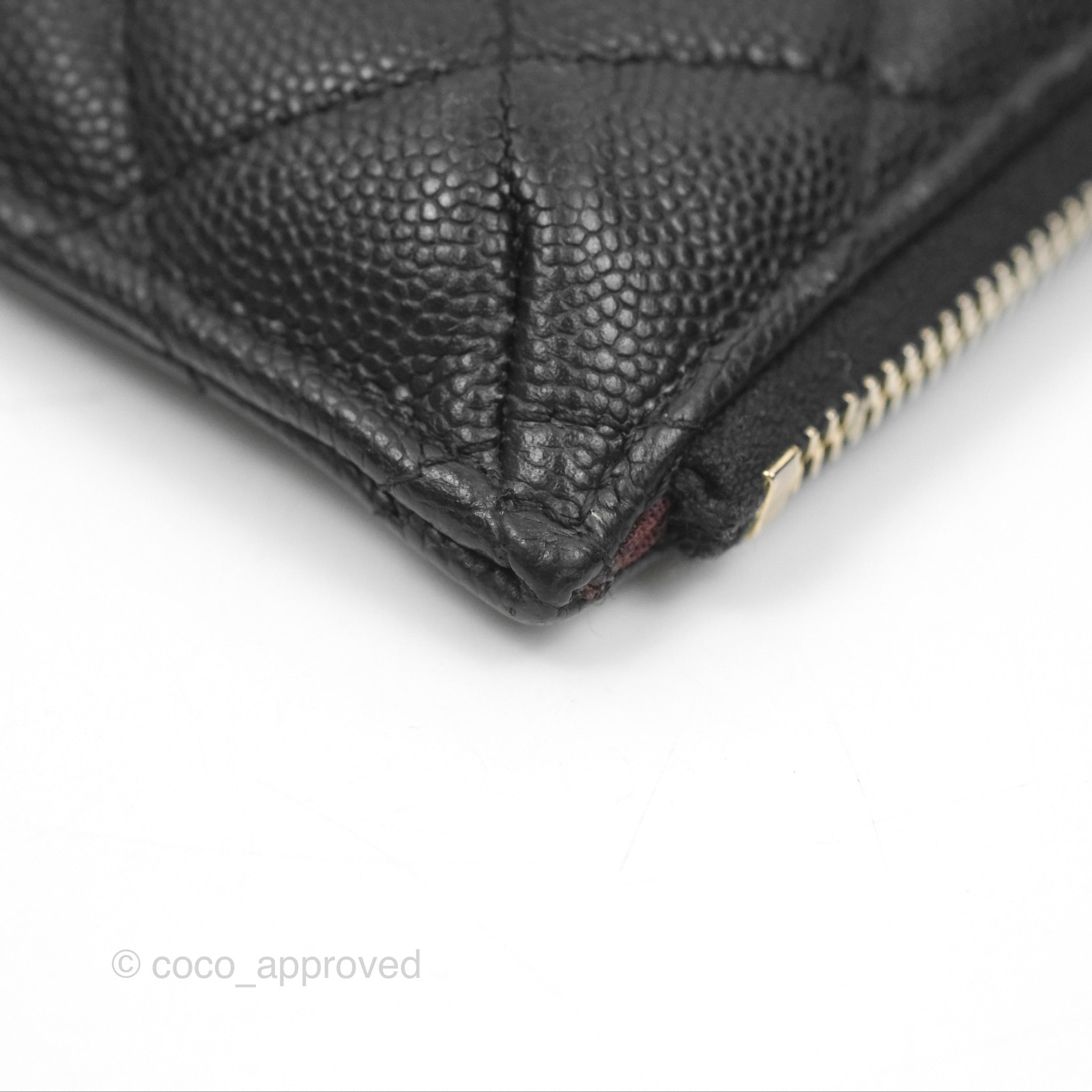 Chanel Classic Long Wallet Pouch Black Caviar Leather - Luxury Designer Wristlet Clutch for Women | Perfect for Evening Events, Parties & Daily Use