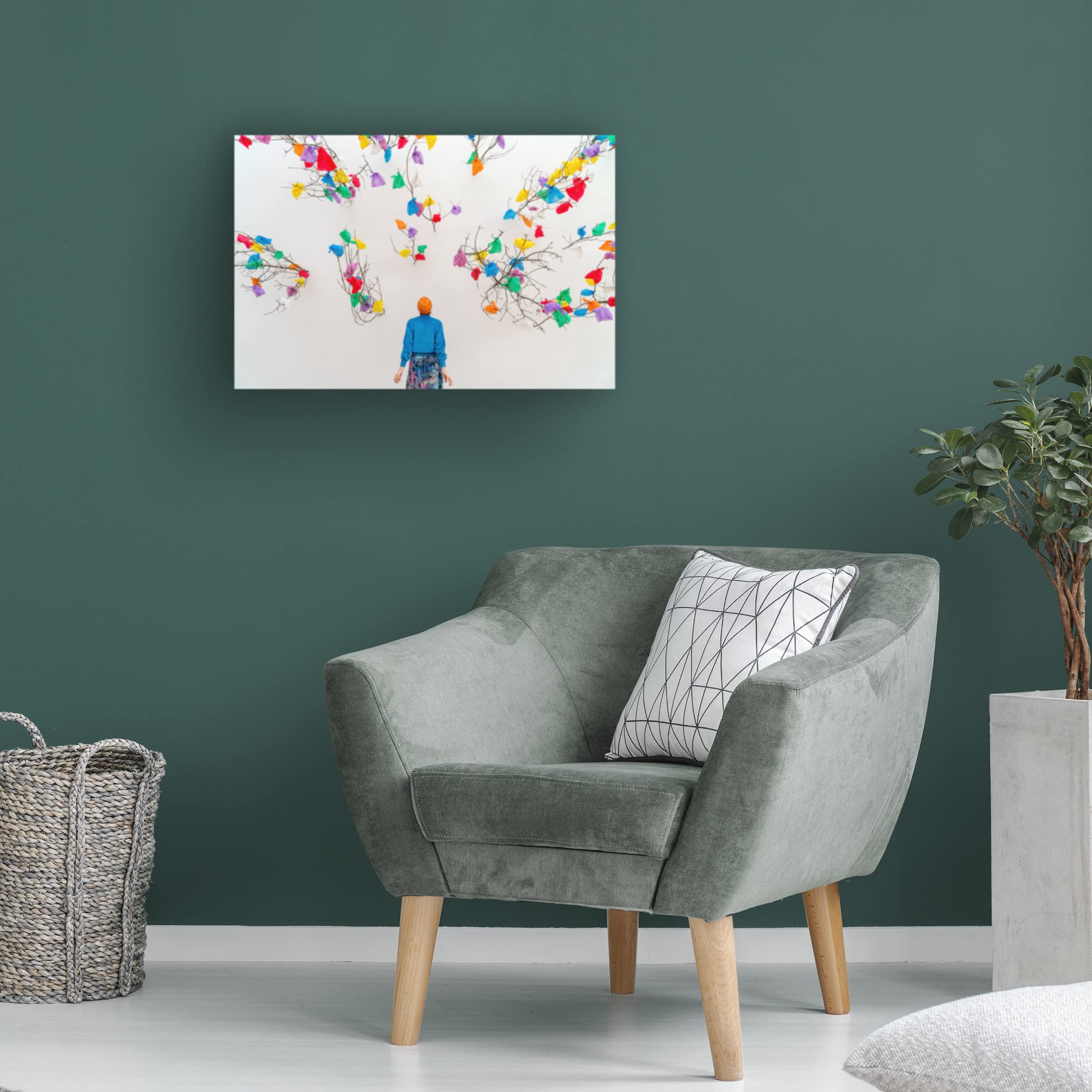 Trademark Fine Art 'Trash Art' Canvas Print by Ton Dirven - Modern Abstract Wall Decor for Living Room, Bedroom & Office