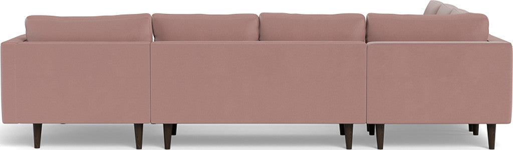 Ladybird 133 Corner Sectional Sofa with Right Chaise Lounge - Modern L-Shaped Couch for Living Room, Family Room & Home Theater