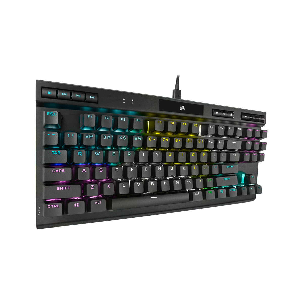 Corsair K70 RGB TKL Mechanical Gaming Keyboard with OPX Rapidfire Switches - Perfect for Esports, FPS Gaming & Professional Typing
