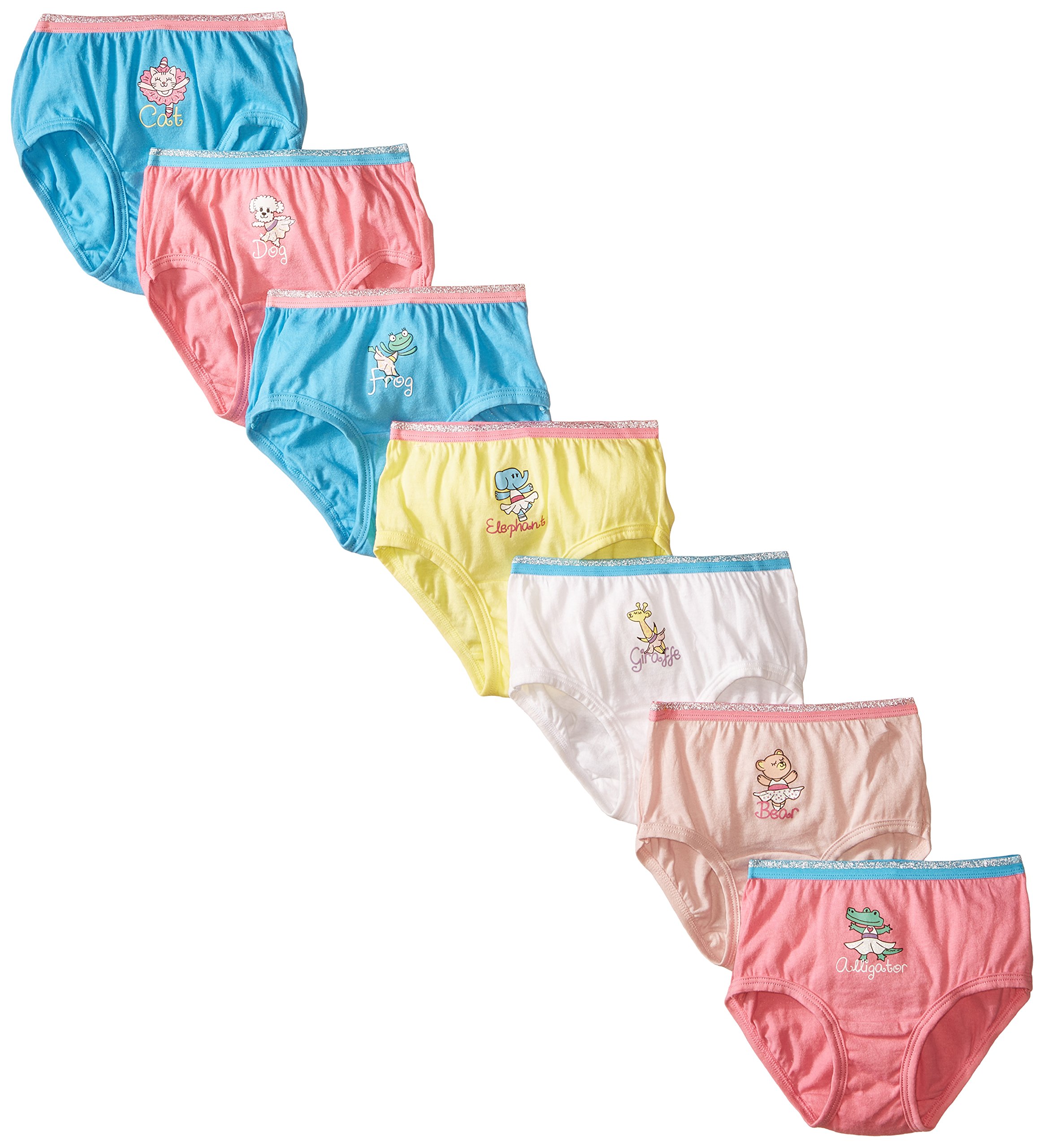 Fruit of the Loom Girls' Toddler Cotton Underwear 7-Pack - Soft Breathable Panties for Toddler Girls, Perfect for Daycare, Playtime & Everyday Comfort