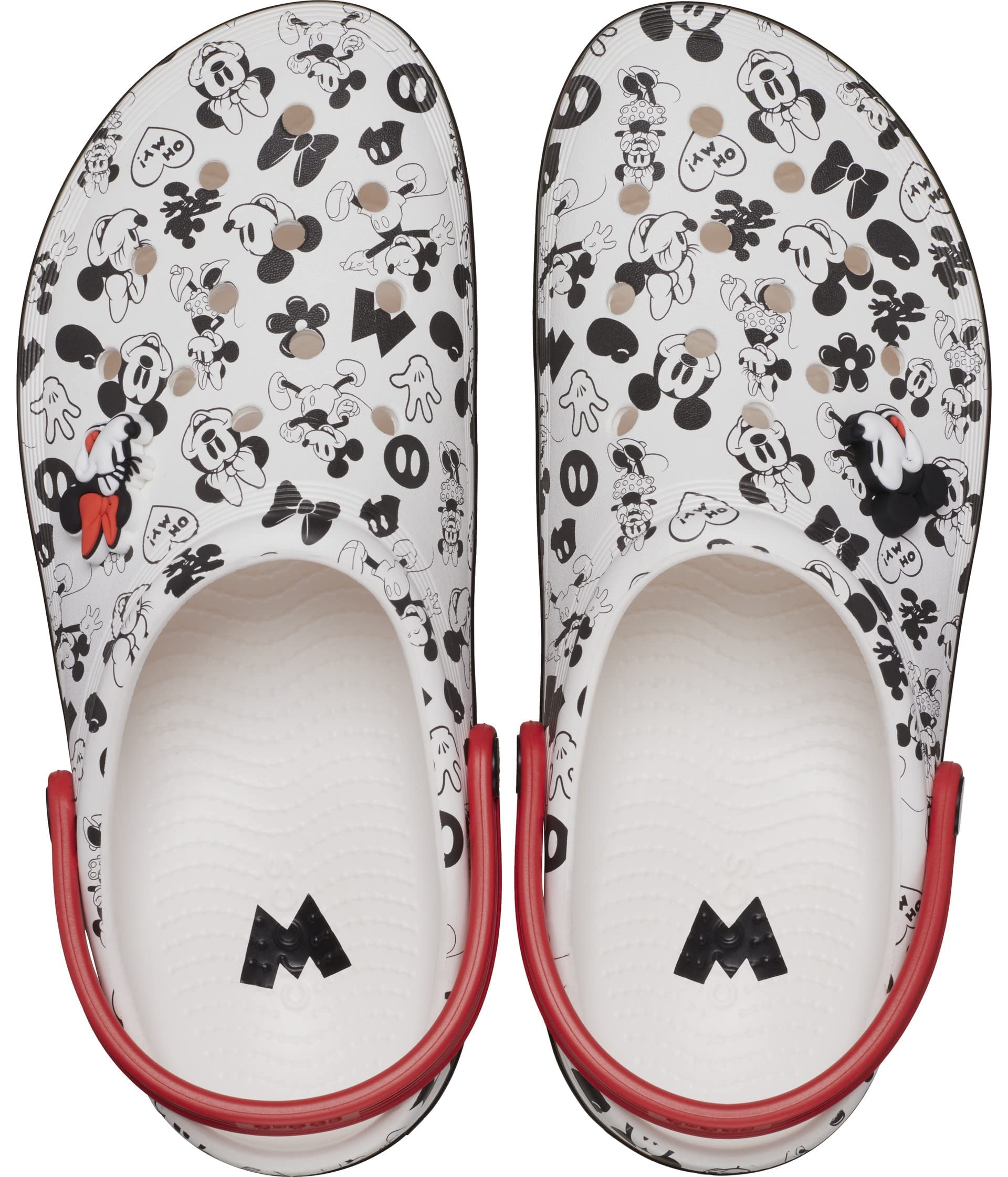 Crocs Unisex-Child Disney Clog | Mickey Mouse & Minnie Mouse Shoes for Kids | Comfortable Water Shoes for Beach, Pool & Outdoor Play