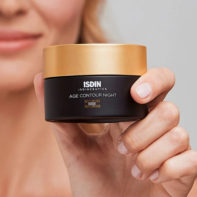 ISDIN ISDINCEUTICS Age Contour Night Cream - Anti-Aging Face Moisturizer for Wrinkles & Fine Lines | Night Repair Treatment for Dry Skin | Perfect for Evening Skincare Routine & Overnight Hydration