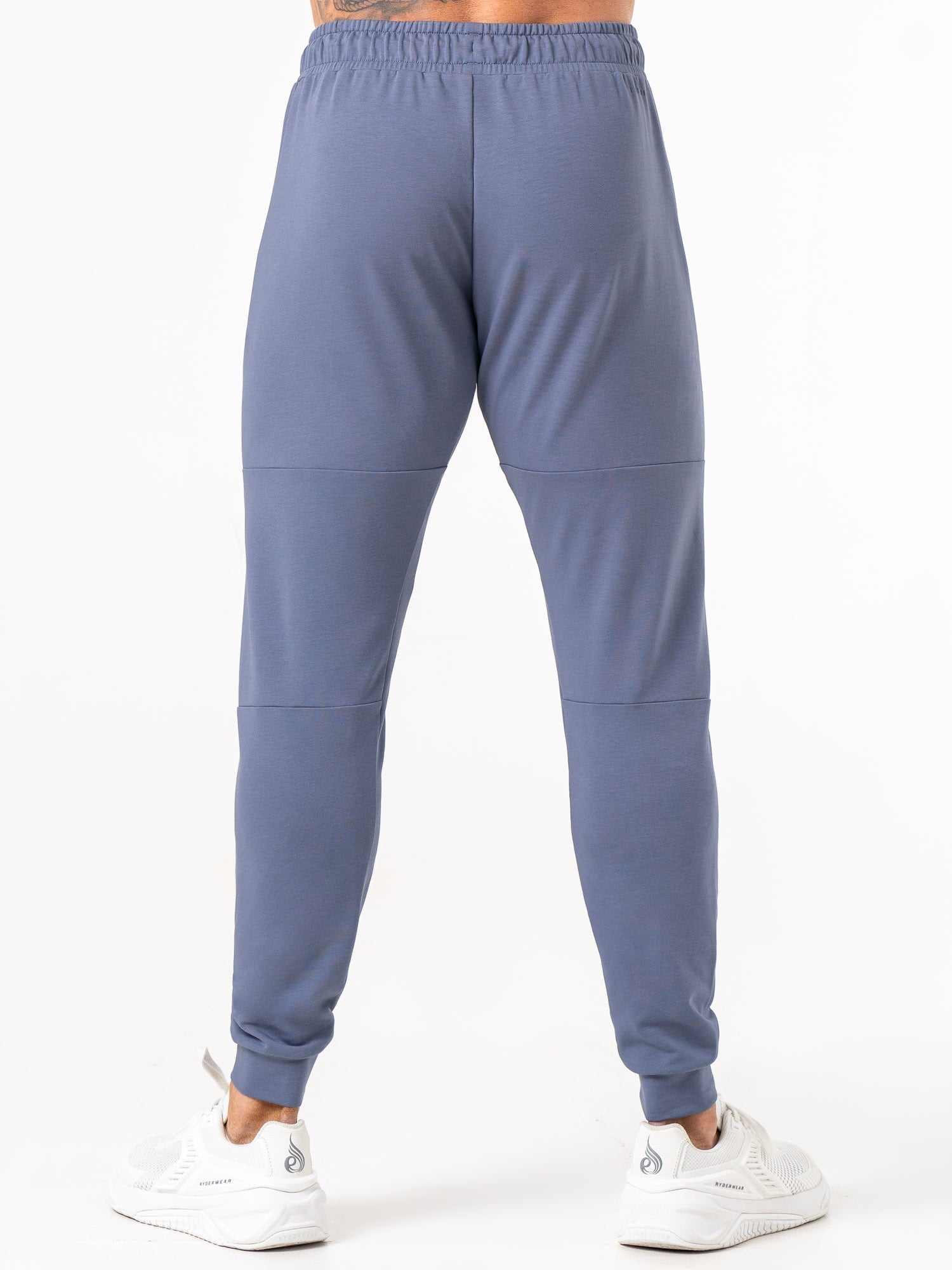 Endurance Track Pants for Men - Stretch Denim Blue Joggers with Pockets | Perfect for Running, Gym Workouts & Casual Wear
