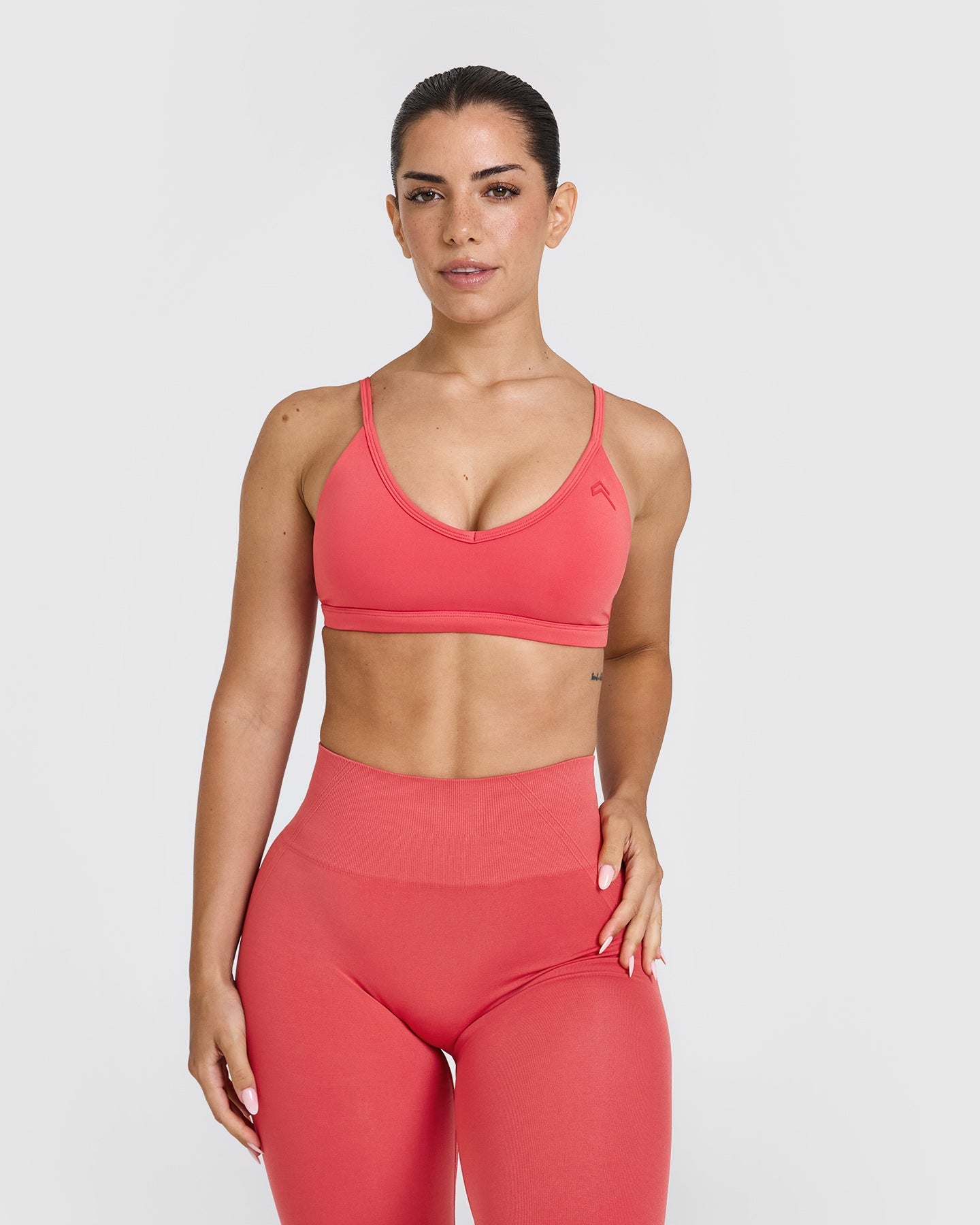 Timeless Strappy Bralette - Sweet Red Lace Bralette for Women | Comfortable Wireless Bra for Everyday Wear, Yoga, and Lounge