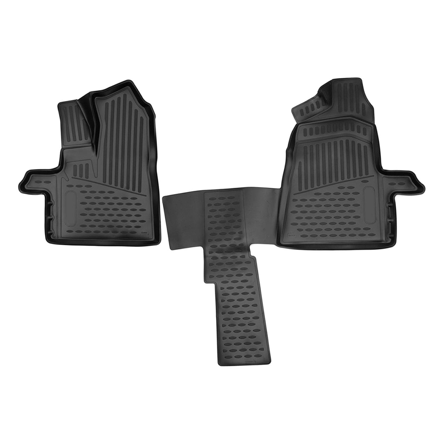 OMAC All-Weather Floor Mats for Ford Transit 150 250 350 (2015-2025) - Heavy Duty Carpet Protection Liners - Perfect for Work Vans, Delivery Trucks & Family Road Trips