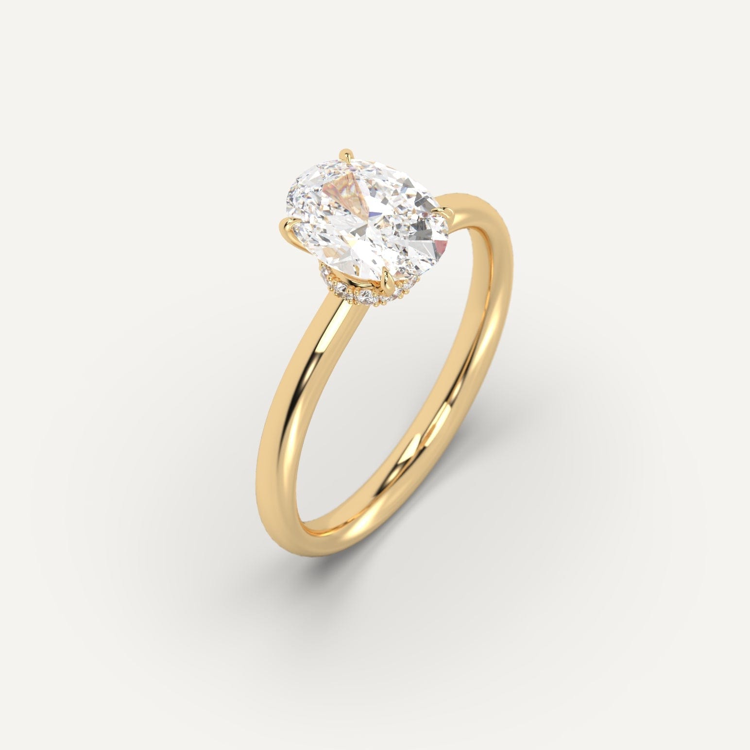 2 Carat Oval Cut Diamond Engagement Ring - Elegant Solitaire Wedding Band for Women, Perfect for Proposals, Anniversaries & Special Occasions