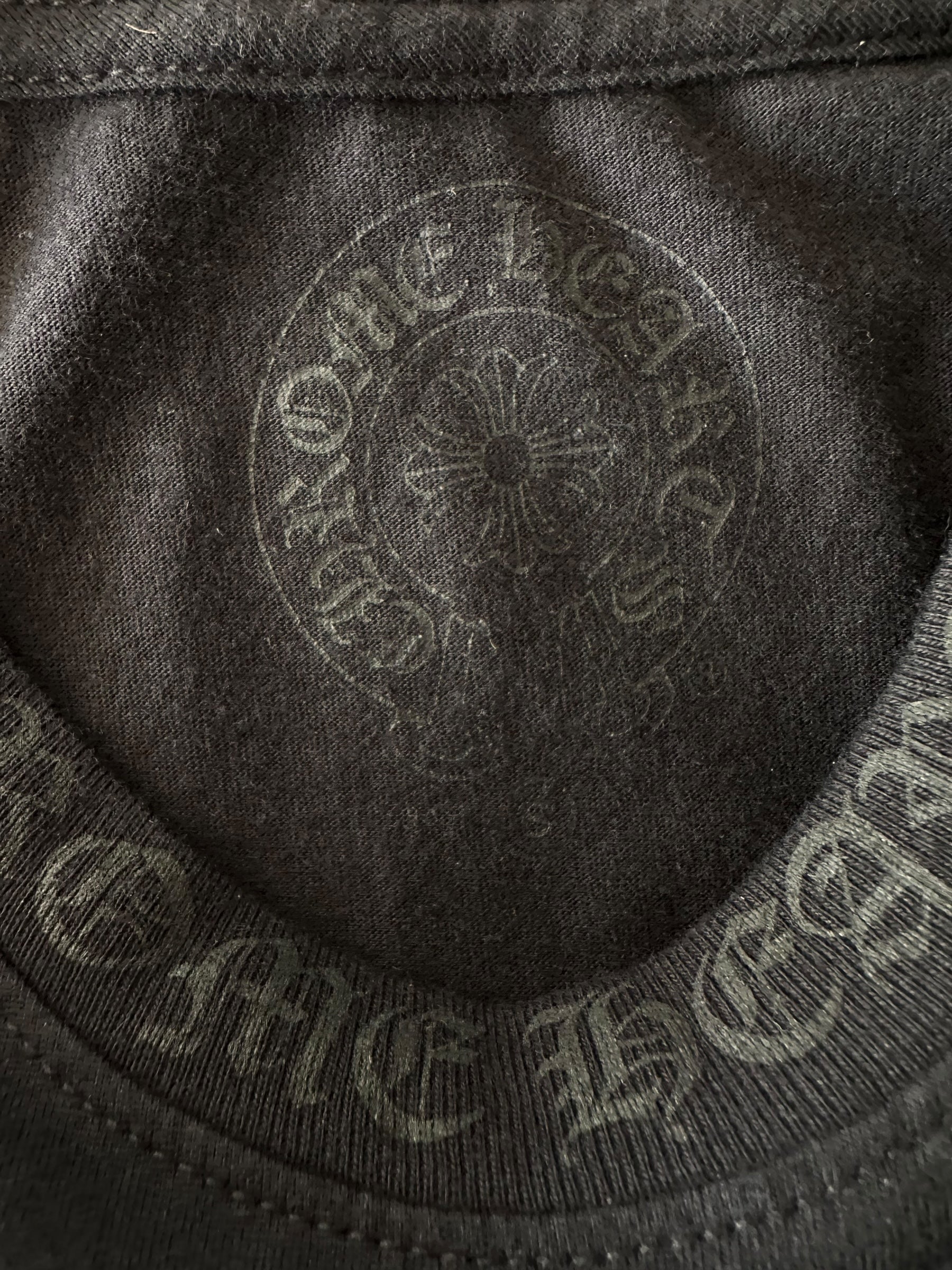 Chrome Hearts Black Gradient Logo T-Shirt for Men | Stylish Graphic Tee for Casual Wear & Street Fashion