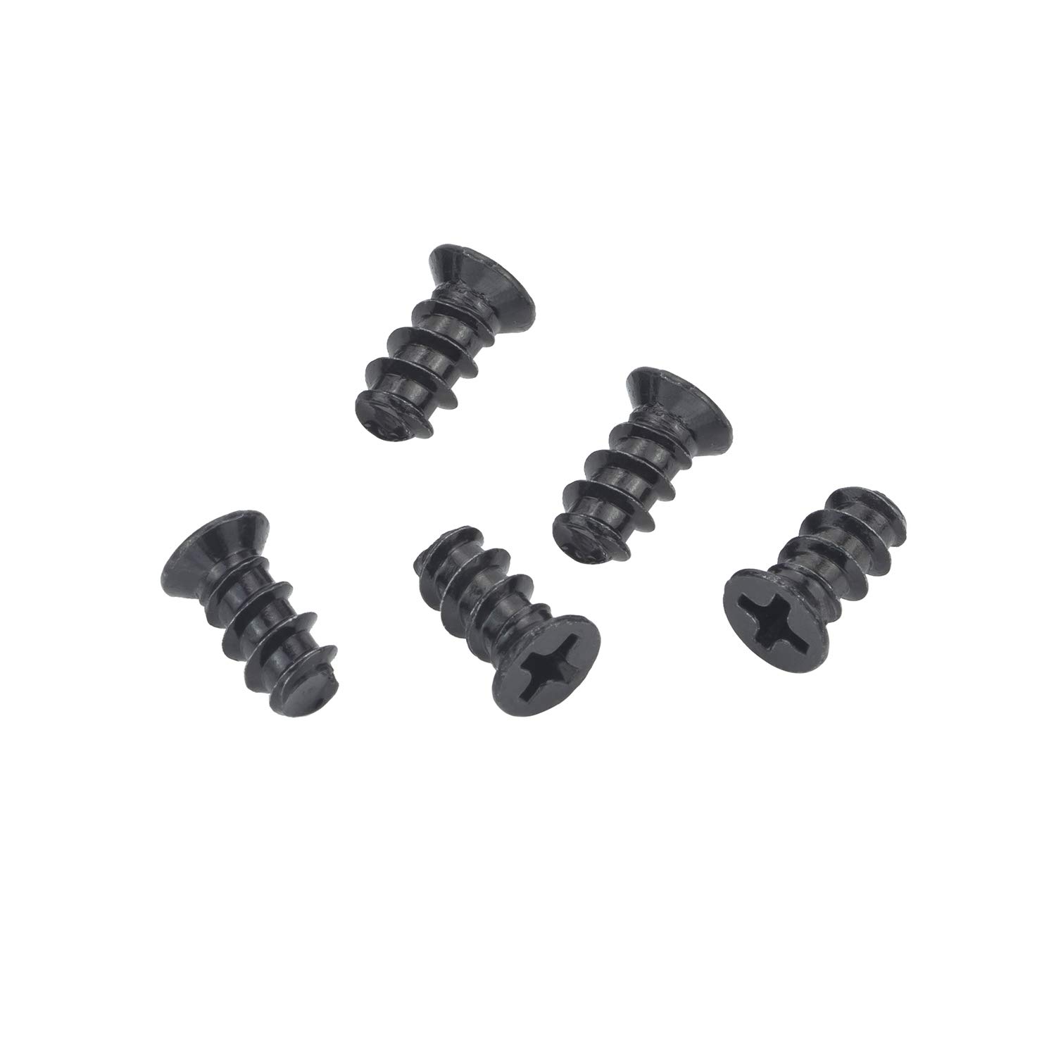 Favordrory M5x10 Black Zinc Computer Case Fan Screws - 100 PCS for PC Cooling Fan Mounting | Durable & Secure Fasteners for PC Builds, Gaming Rigs, and Workstations