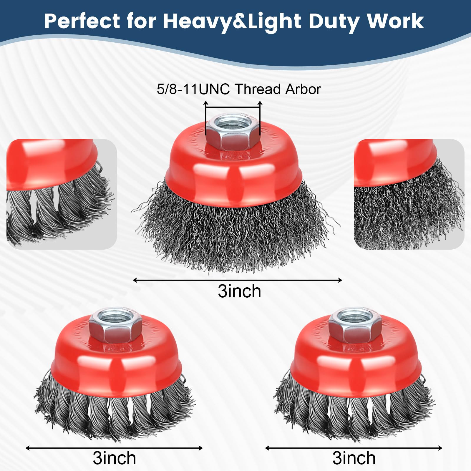 7-Piece Wire Wheel Brush Set for 4.5