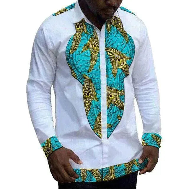 Stylish African Men's Dashiki Top - Tribal Print Cotton Shirt for Casual Wear & Cultural Events | Perfect for Festivals, Parties & Everyday Outfits