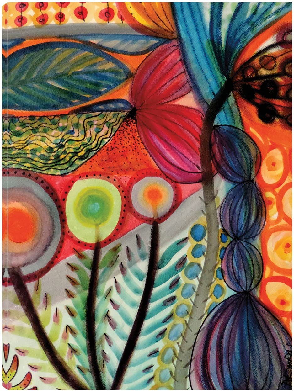Vivaces Canvas Wall Art by Sylvie Demers - Modern Abstract Painting for Home Decor - Ready to Hang 32x43 Inch - Perfect for Living Room, Bedroom, Office & Dining Area