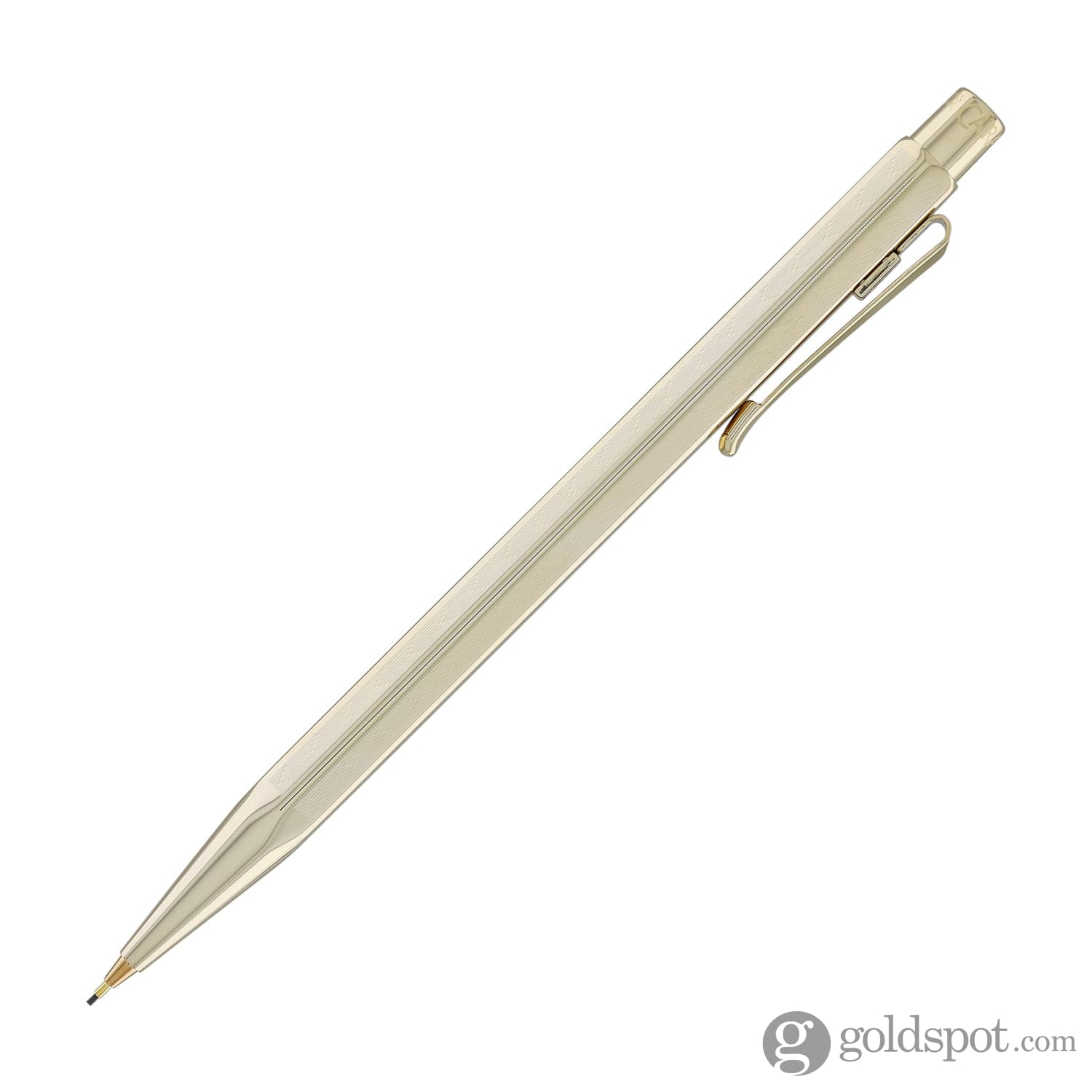 Premium Caran d'Ache Ecridor Chevron Mechanical Pencil - 0.7mm Gold Plated Luxury Writing Instrument for Professionals, Artists & Students - Perfect for Office, School & Sketching