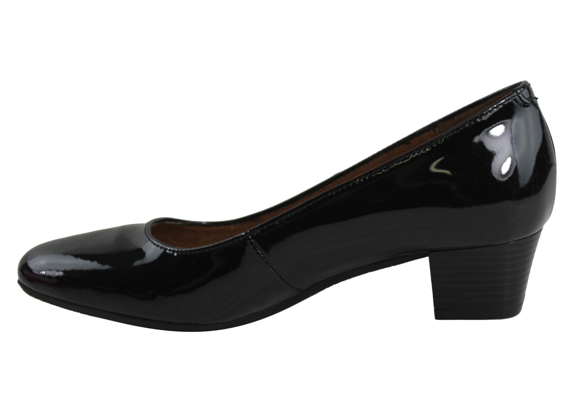 Women's Classic Leather Court Shoes for Aerobics & Hostess - 35 Size - Handmade in Portugal - Perfect for Dance, Work & Formal Events