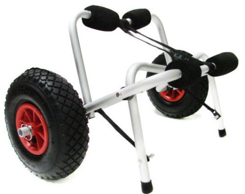 Marketworldcup - Heavy Duty Kayak Canoe Jon Boat Carrier Dolly with Wheels | Portable Watercraft Transport Cart | Perfect for Beach, Lake & River Boating Adventures