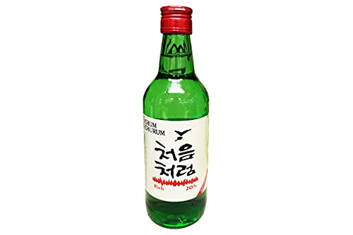Premium Korean Soju Chum Churum Rich Alcohol Beverage - 12.1 fl oz (360ml) Bottles - Pack of 4 - Perfect for Cocktails, Parties & Korean BBQ Nights