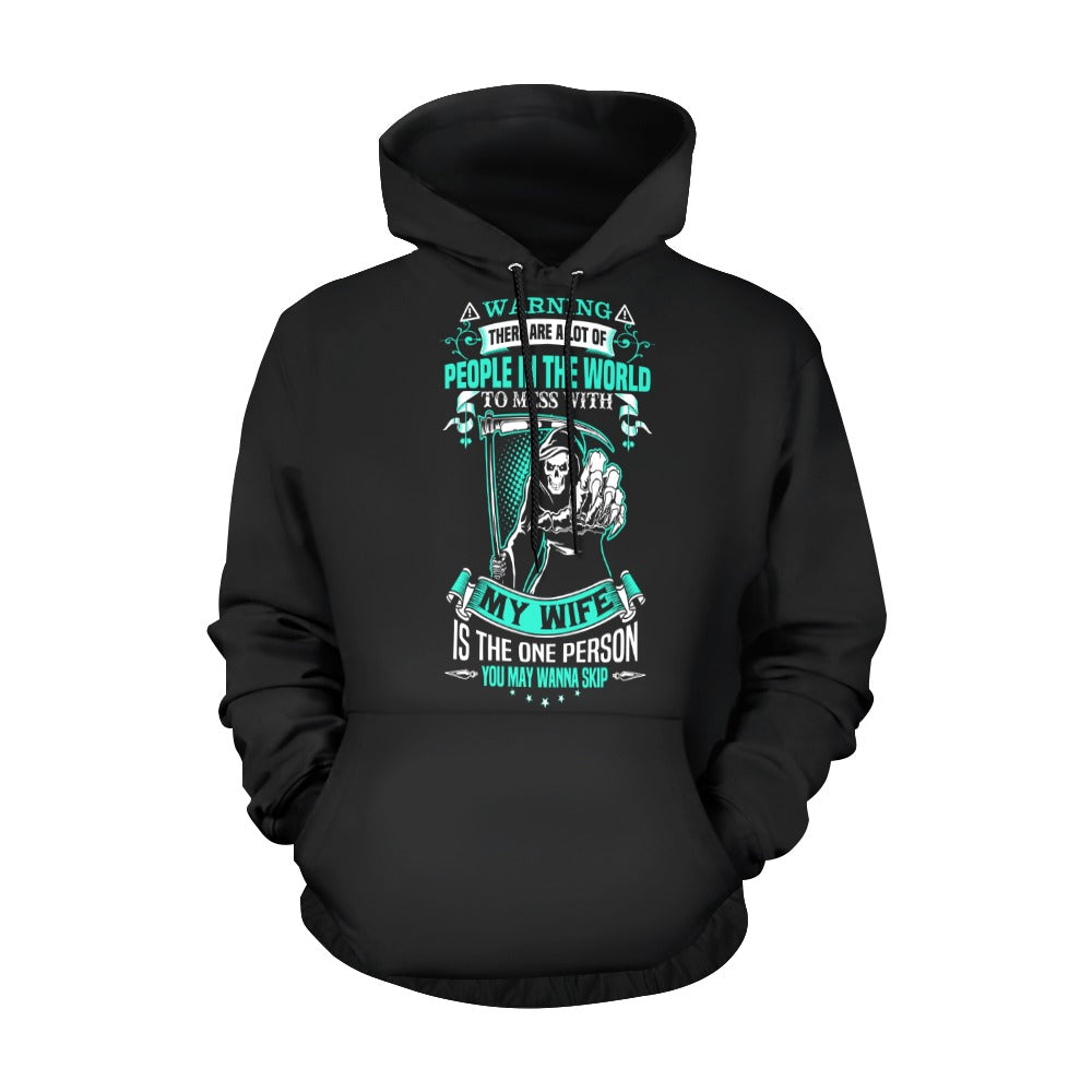Don't Mess With My Wife Hoodie - Funny Couple Sweatshirt for Men & Women - Perfect Gift for Anniversaries, Date Nights & Couple Outfits