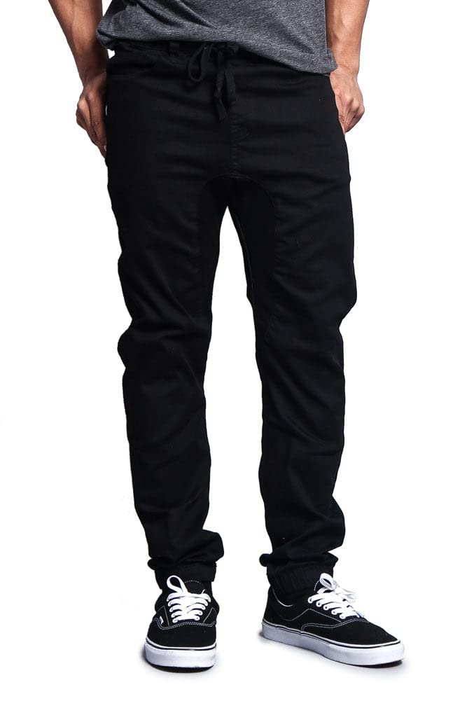 Victorious Men's Casual Twill Stretch Jogger Pants - Comfortable & Stylish Lounge Pants for Workout, Running, Travel & Everyday Wear