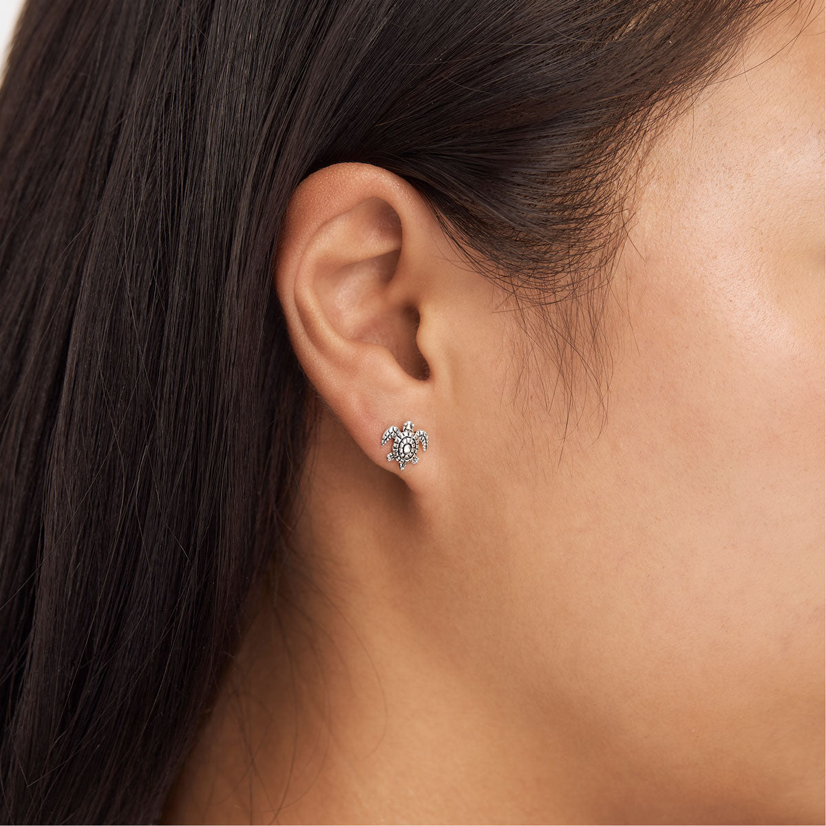 Sea Turtle Stud Earrings for Women - Hypoallergenic Stainless Steel Ocean Animal Jewelry - Perfect for Beach Vacations, Summer Outfits & Gifts