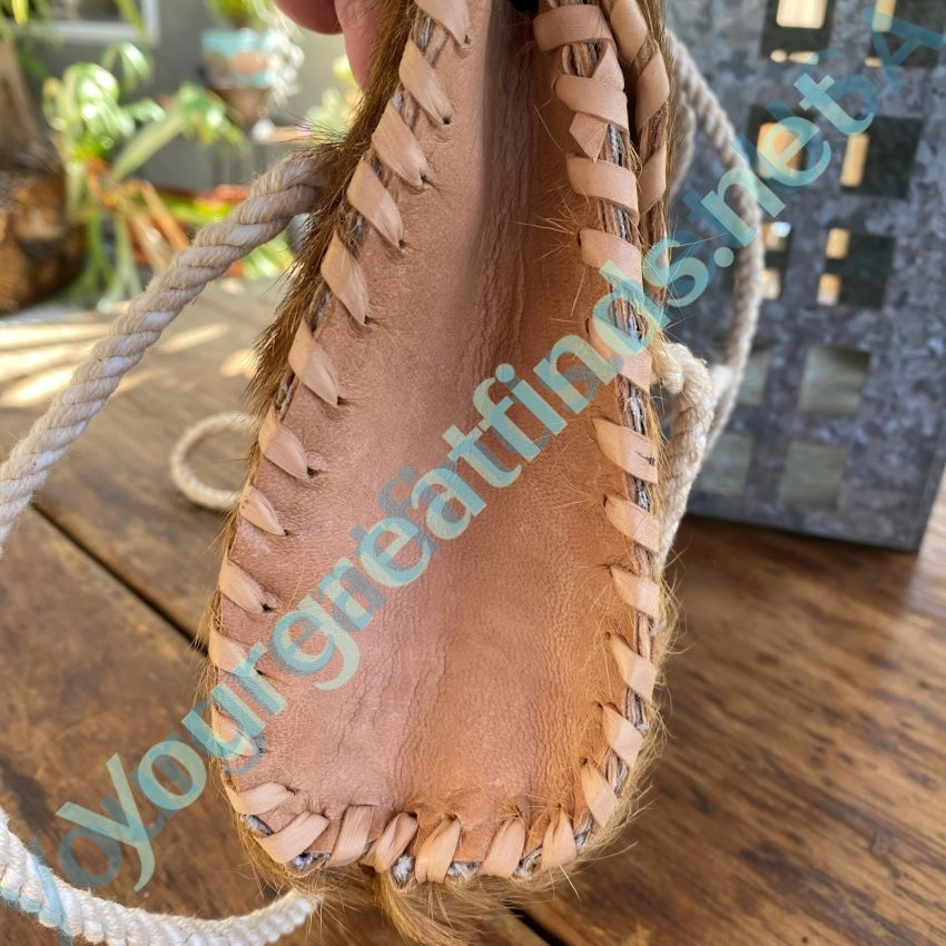Vintage Leather Shoulder Bag with Hair-On-Hide Accents - Stylish Crossbody Purse for Women | Perfect for Casual Outings, Travel & Everyday Use