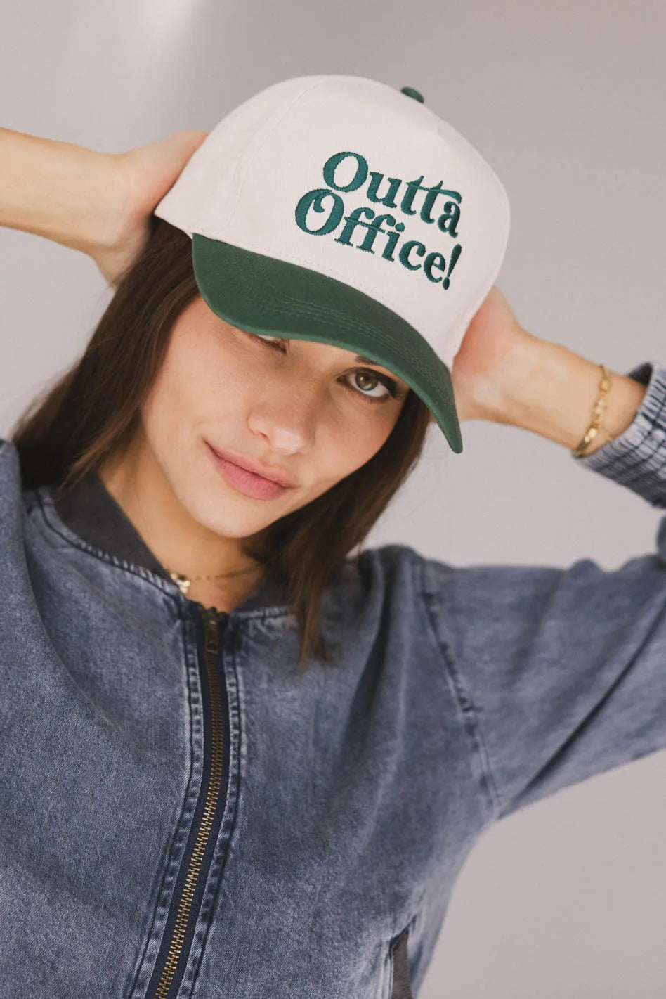 Outta Office Baseball Cap - Adjustable Dad Hat for Men & Women - Casual Sun Protection for Outdoor Activities, Travel, and Sports