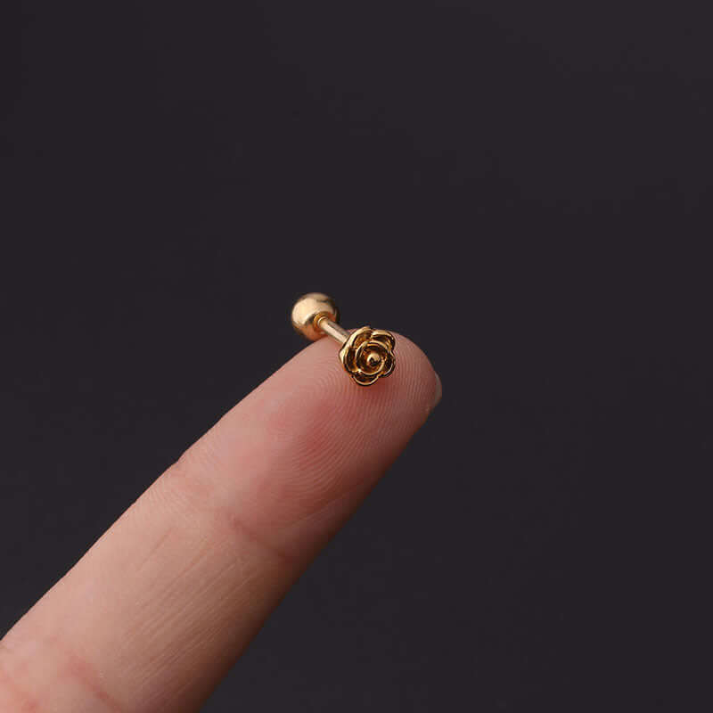 16G Bumble Bee Conch Stud Helix Piercings - Hypoallergenic Surgical Steel Earrings for Cartilage, Tragus & Helix | Perfect for Everyday Wear & Unique Style