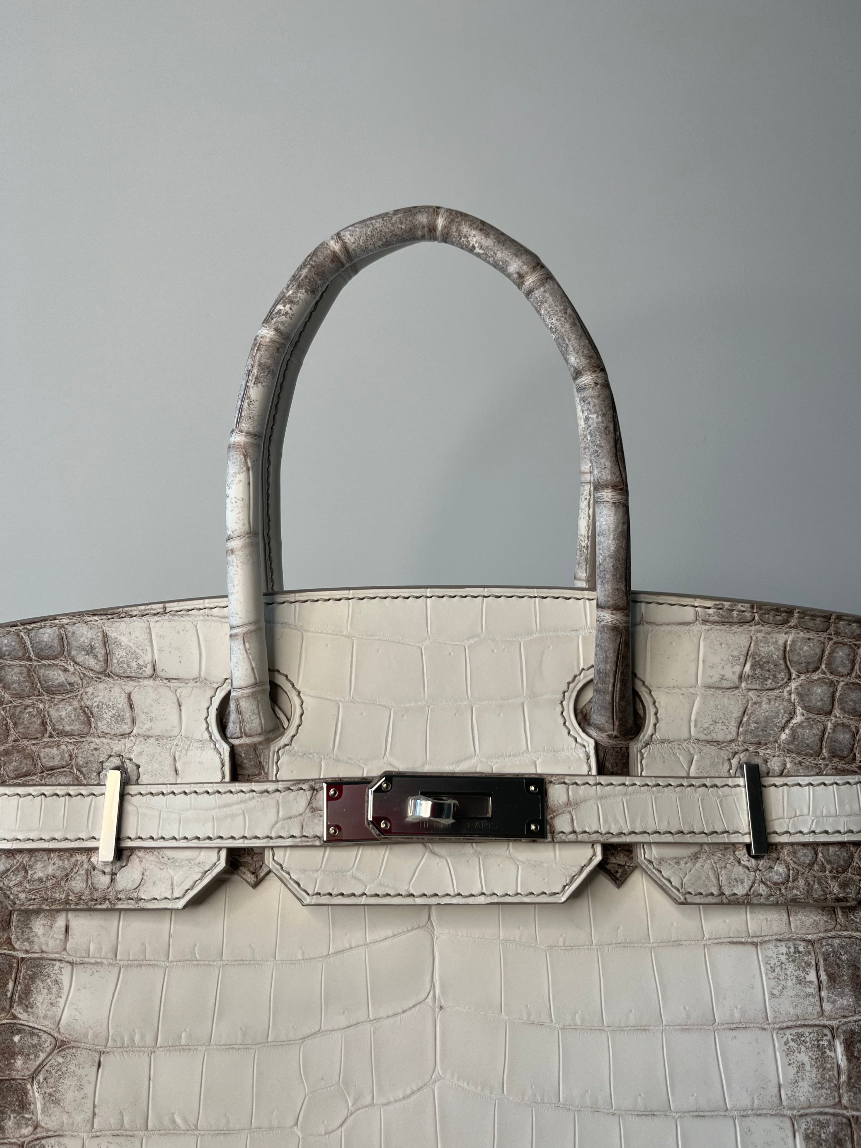 Luxury Hermès Birkin 30 Himalaya Matte Palladium Hardware Handbag - Perfect for High-End Fashion, Special Occasions & Collector's Items