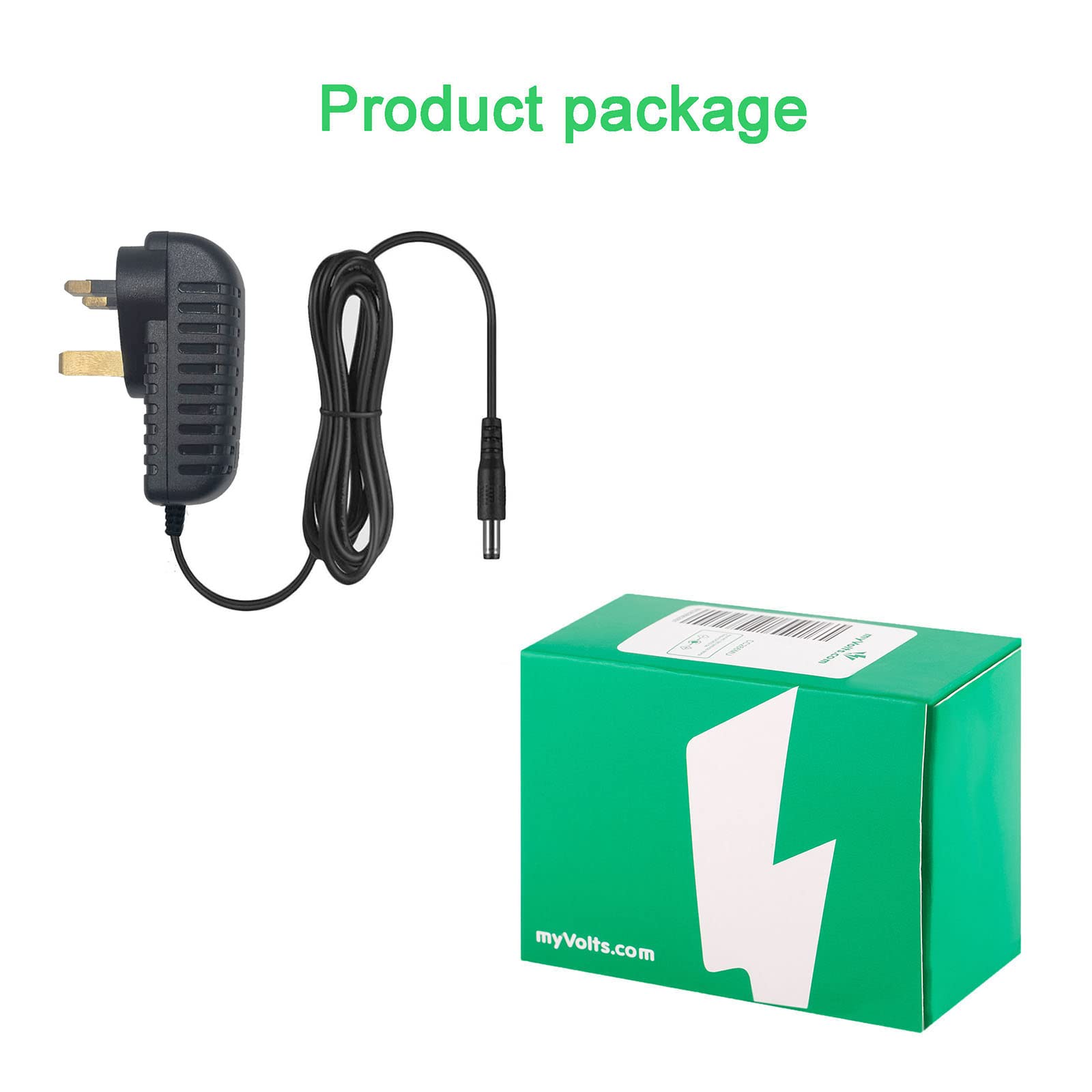 MyVolts 5V Power Adapter for Bush 266/3342 DAB Radio - UK Plug - Replacement Charger for Home, Office & Travel Use