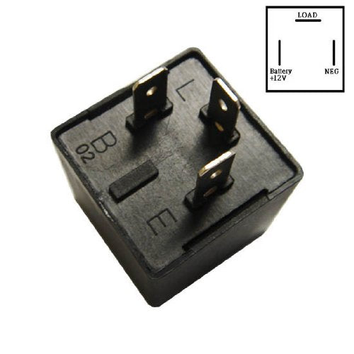 3 Pin Car Flasher Relay for LED Turn Signal Lights - Fix Hyper Flash Issues - Compatible with CF13, CF13JL, EP34 Models - Perfect for DIY Auto Repair & Vehicle Lighting Upgrades