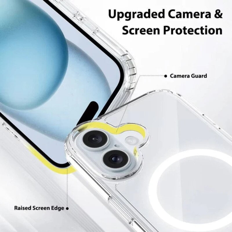 iShield Crystal Palace Clear Protective Case for iPhone 16 Plus - Shockproof & Scratch-Resistant Cover for Everyday Use, Work & Travel