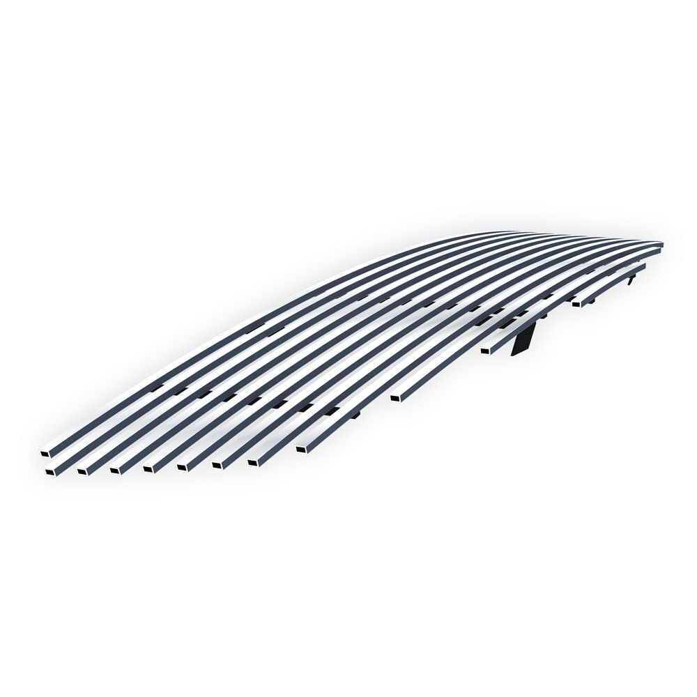 APS Compatible with Nissan Maxima 2007-2008 Main Upper Chrome Billet Front Grille Insert (Part# N86463A) - Upgrade Your Car's Style for Street & Show Scenes