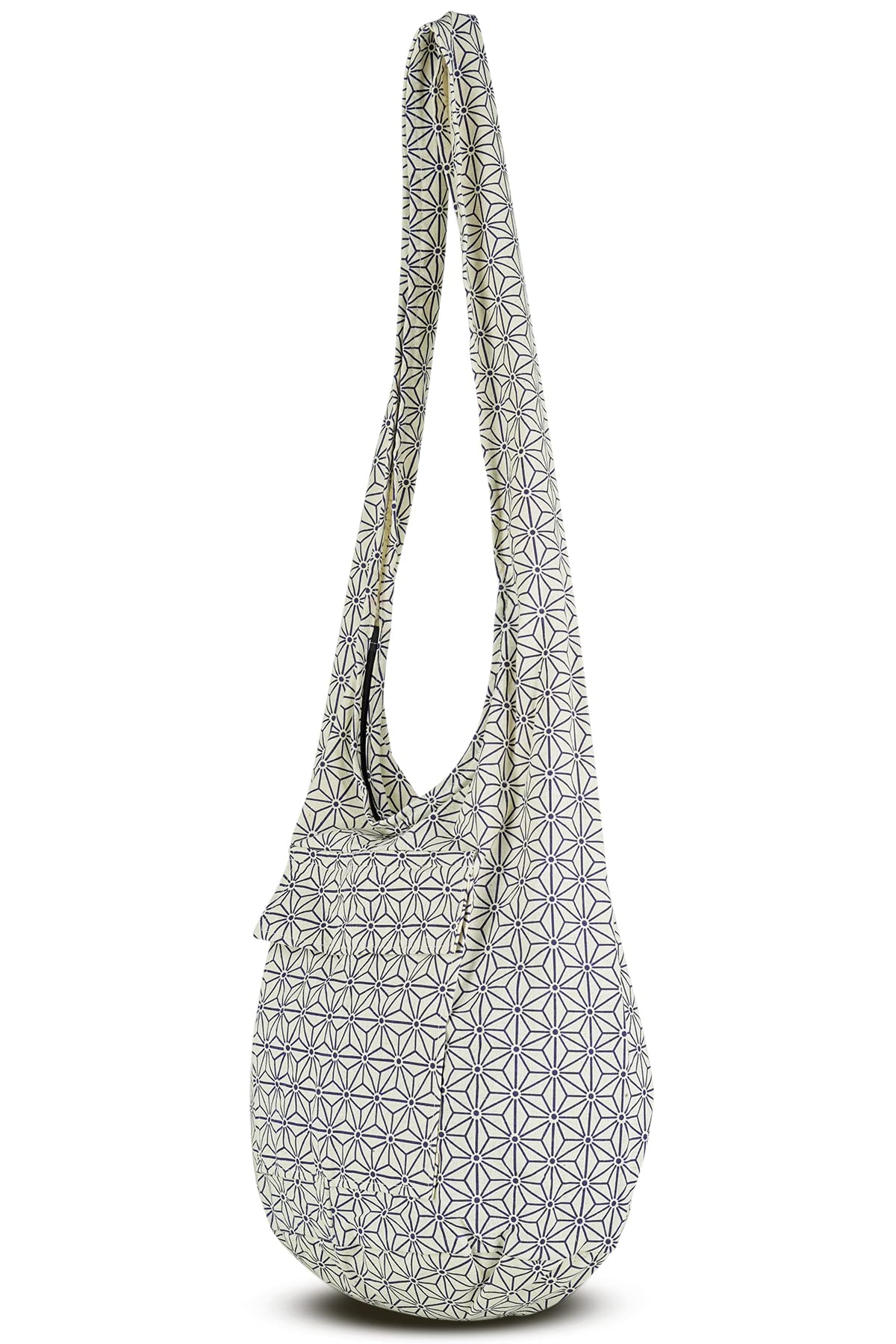 Boho Crossbody Bag for Women & Men - Handmade Cotton Shoulder Purse - Perfect for Travel, Shopping & Everyday Use