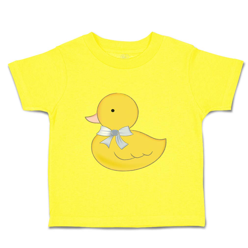 Funny Duck Baby Tee - Cotton Toddler T-Shirt for Bath Play - 2T Size