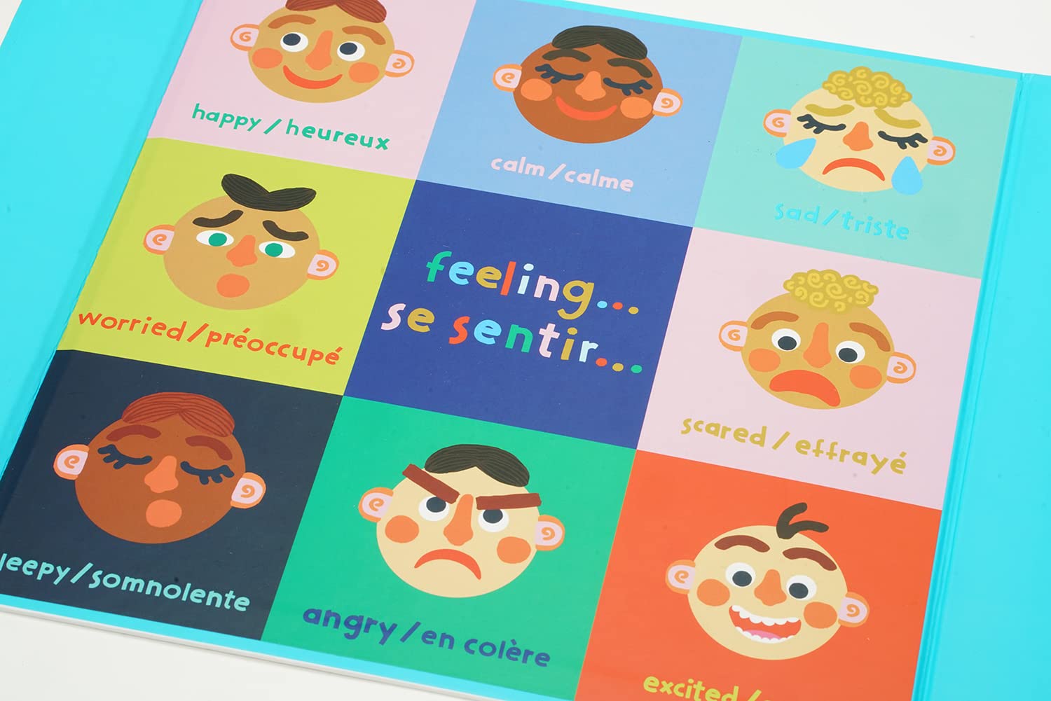 Manhattan Toy Making Faces 34-Piece Bilingual Emotion Learning Toy for Kids Ages 3+ | English & French Language Development | Social Emotional Learning for Preschool & Classroom