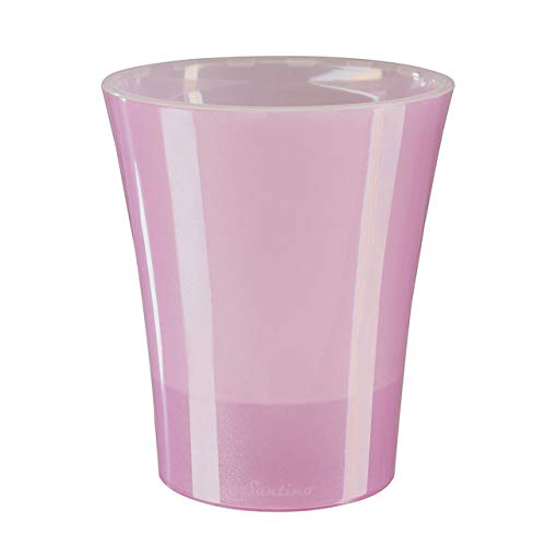Santino Self-Watering Planter 4.9 Inch - Pink Ceramic Flower Pot for Indoor Plants, Succulents, Orchids & Houseplants | Perfect for Home, Office & Garden Decor